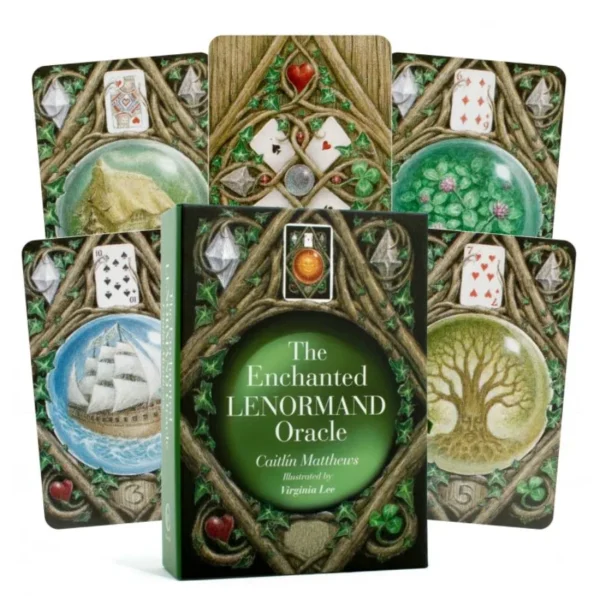 39 Cărți Lenormand Enchanted Lenormand Oracle limba engleză