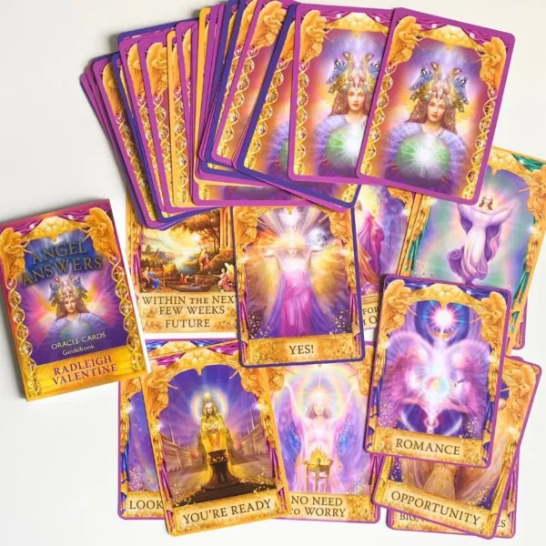 44 Cărți Oracol Angel Answers Oracle Cards Radleigh Valentine engleza