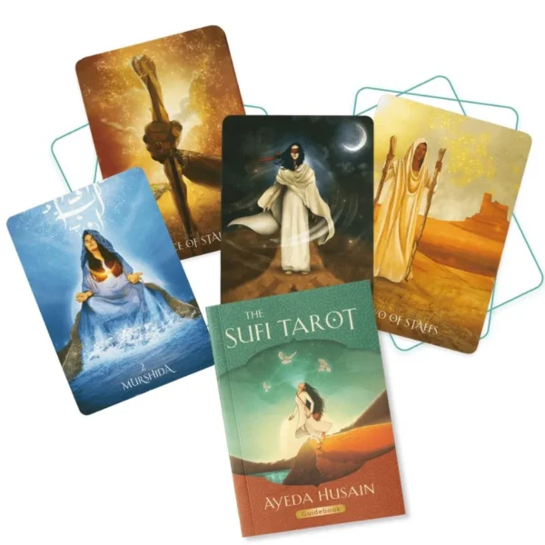 78 Cărți Tarot Sufi Tarot Ayeda Husain engleză.