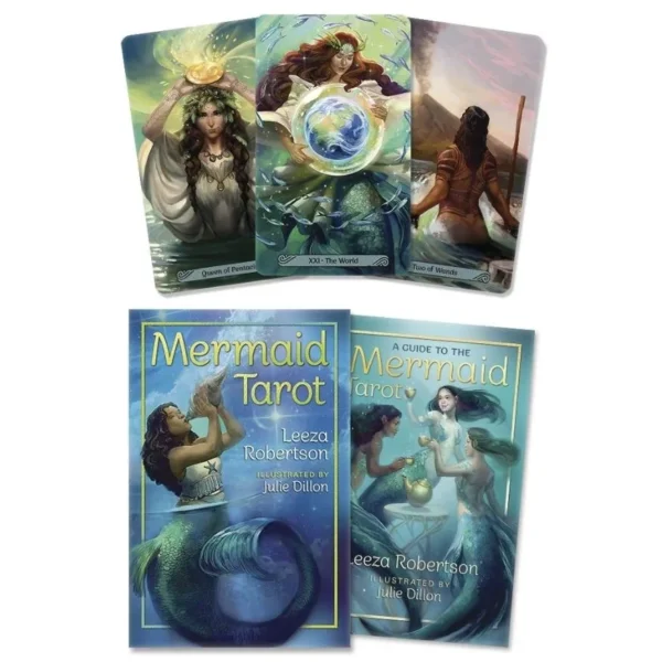 Kit mare 78 Cărți Tarot Mermaid Tarot Leeza Robertson