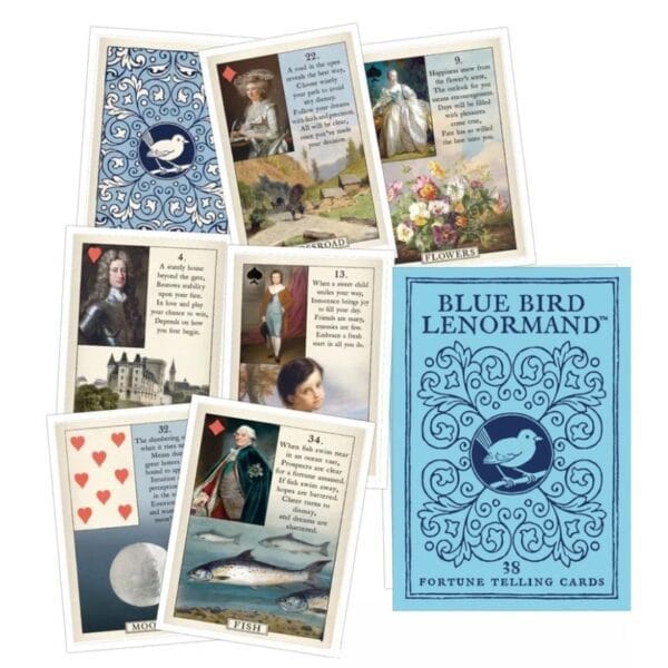 38 Cărți Lenormand Blue Bird Lenormand