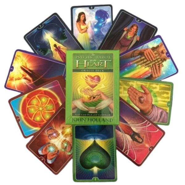 65 Cărți Oracol Psychic Tarot for the Heart Oracle Deck John Holland-