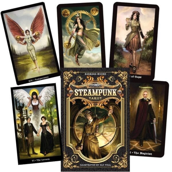 Kit mare 78 Cărți Tarot Steampunk Tarot Barbara Moore